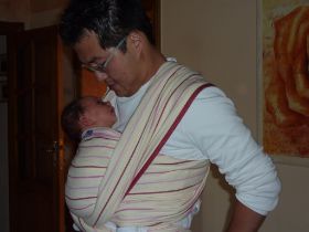 Papa,schön festbinden.JPG